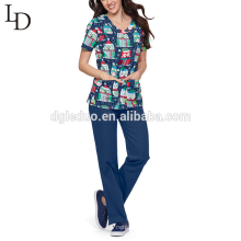 Ladies design medical wear nurse uniform for women